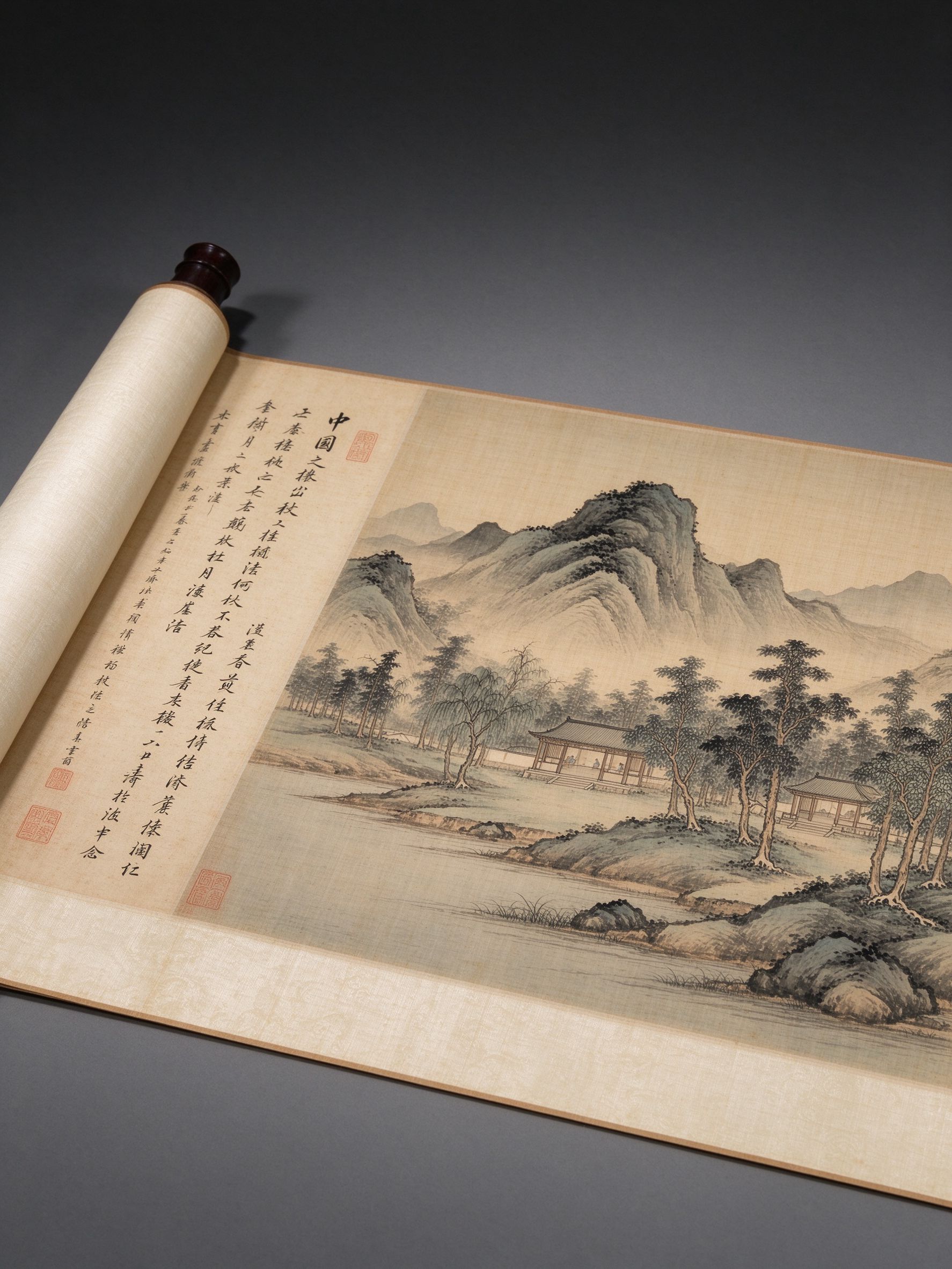 山水圖手卷（局部）